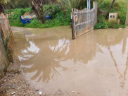 معاناة مستمرة - دهمش تُحاصر بمياه الأمطار وتغرق في اهمال المؤسسات